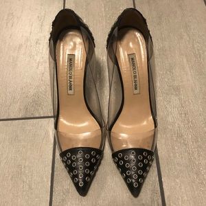 Manolo Blahnik ‘Pachastud’ PVC pump size 37